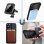 Cool Funda Magnética Transparente con Borde Negro para iPhone 16