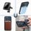 Cool Funda Magnética Transparente con Borde Plata para iPhone 16