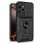 Cool Hard Ring Capa Preta para iPhone 16 Pro Max