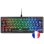 Mars Gaming MKMINIPRO Teclado Mecánico RGB 60% Switch Azul Negro Francés