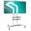 Onkron TS1881-W Support TV réglable en hauteur 50"/86" Vesa 800x500 Max 105Kg Blanc