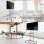 Onkron TS1881-W Support TV réglable en hauteur 50"/86" Vesa 800x500 Max 105Kg Blanc
