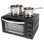 Clatronic KK 3786 Horno de Sobremesa con Hornillo Eléctrico Portátil 28L 3100W Negro
