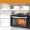 Clatronic KK 3786 Horno de Sobremesa con Hornillo Eléctrico Portátil 28L 3100W Negro