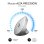 Subblim Glide Vertical Ergo Dual Mouse verticale wireless ergonomico per utenti destrimani 1600 DPI bianco