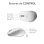 Souris ergonomique sans fil Subblim Comfort Ergo Dual pour droitiers 2400 DPI Blanc