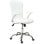 Home Heavenly Magic Silla de Oficina con Reposabrazos Acolchados Y Respaldo Alto Blanco