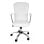 Home Heavenly Magic Silla de Oficina con Reposabrazos Acolchados Y Respaldo Alto Blanco