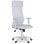 Home Heavenly Aire Silla de Oficina con Soporte Lumbar Y Respaldo Transpirable Polipiel Blanco