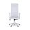 Home Heavenly Aire Silla de Oficina con Soporte Lumbar Y Respaldo Transpirable Polipiel Blanco