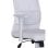 Home Heavenly Aire Silla de Oficina con Soporte Lumbar Y Respaldo Transpirable Polipiel Blanco