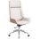 Home Heavenly Imperio Silla de Escritorio Giratoria Y Regulable en Altura Polipiel Blanco