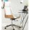 Home Heavenly Imperio Silla de Escritorio Giratoria Y Regulable en Altura Polipiel Blanco