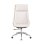 Home Heavenly Imperio Silla de Escritorio Giratoria Y Regulable en Altura Polipiel Blanco