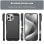 Max Power Digital Funda Fibra De Carbono Para Iphone 16 Pro Max Antigolpes Silicona Negra