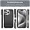 Max Power Digital Funda Fibra De Carbono Para Iphone 16 Pro Antigolpes Silicona Negra