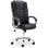 Home Heavenly Atlanta Silla de Escritorio con Reposacabezas Polipiel Negro