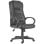 Home Heavenly Abogat Silla de Oficina de Forma Ergonómica Tapizada en Polipiel Negro