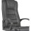 Home Heavenly Abogat Silla de Oficina de Forma Ergonómica Tapizada en Polipiel Negro