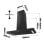 Hotte décorative Ciarra CBCB9102-P avec Wi-Fi 90 cm A+++ Noir