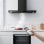 Hotte décorative Ciarra CBCB9102-P avec Wi-Fi 90 cm A+++ Noir
