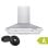 Cappa decorativa a parete Ciarra AW6201S da 60 cm classe A++ in acciaio inossidabile