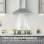 Cappa decorativa a parete Ciarra AW6201S da 60 cm classe A++ in acciaio inossidabile