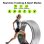Klack Anillo Inteligente Fitness con Monitor de Frecuencia Cardíaca Sueño IP67 Talla 11 Plata