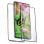 Muvit For Change Hülle für Oppo A98 + flache Displayschutzfolie aus gehärtetem Glas mit schwarzem Rahmen