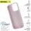 Muvit For Change Recycletek Flüssigsilikonhülle Kompatibel Mit Apple iPhone 16 Pro Rosa