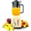 Cecotec Power Black Titanium RetroYellow Batidora de Vaso Retro 4 Cuchillas 1.5L 1200W Amarillo