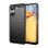 Max Power Digital Capa de Silicone Anti-Choque em Fibra de Carbono Preta para Xiaomi Redmi 13C / Poco C65