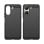 Max Power Digital Capa de Silicone Anti-Choque em Fibra de Carbono Preta para Xiaomi Redmi 13C / Poco C65