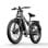 Shengmilo S600-12 Bicicleta Eléctrica Para Adultos 48V 17.5Ah con Neumático Ancho 2000W 45km/h Gris