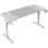 Mars Gaming MGD-ERGO140 Table réglable en hauteur 3 positions tapis ergonomique 140x60cm blanc