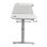 Mars Gaming MGD-ERGO140 Table réglable en hauteur 3 positions tapis ergonomique 140x60cm blanc