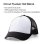 Boné Trucker Cricut Preto/Branco Unissexo Frente Poliéster Fecho Snapback