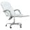 Vidaxl Pulsar Sedia da ufficio reclinabile con poggiapiedi bianca 112,5-122x63x56 cm