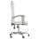 Vidaxl Pulsar Sedia da ufficio reclinabile con poggiapiedi bianca 112,5-122x63x56 cm