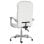 Vidaxl Pulsar Sedia da ufficio reclinabile con poggiapiedi bianca 112,5-122x63x56 cm