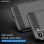 Max Power Digital Carbon Fiber Hülle für Samsung Galaxy S22 Stoßfestes schwarzes Silikon-Handy