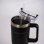 Flamingueo Vaso Térmico Negro Acero Inoxidable Bebidas Frías 24h Y Calientes 10h Capacidad 1.18l
