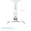 Onkron K3A-W Soporte Proyector Techo Inclinable y Giratorio Máx 10Kg Blanco