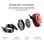 Head Localizador Refletor para Bicicletas Compatível com Apple Altifalante Integrado IP66 Preto