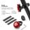 Head Localizador Refletor para Bicicletas Compatível com Apple Altifalante Integrado IP66 Preto