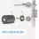 Nivian Fechadura Inteligente Wifi Smart Lock com Acesso Remoto e Abertura sem Chave