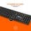 Ensemble clavier et souris sans fil PcCom Essential MK20 avec copilote noir
