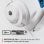 Casque Steelseries Arctis Nova 7P sans fil Bluetooth Gaming avec annulation de bruit IA blanc et bleu