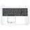 Custodia superiore con tastiera per laptop Lenovo Ideapad 320-15ikb Argento