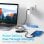 Baseus Metal Gleam DockStation USB-C 7-em-1 100W para USB-C PD/HDMI/USB 3.0/Leitor de Cartões Cinzento